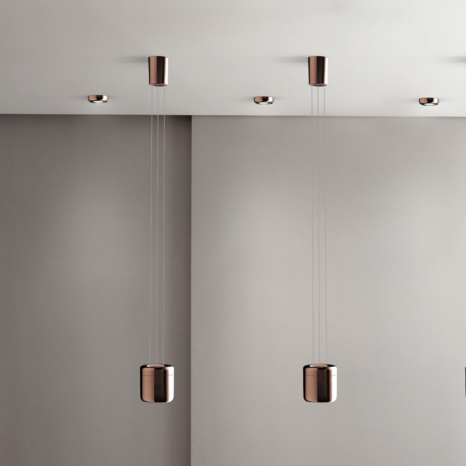 Cavity LED Lampa Wisząca L Bronze - Serien Lighting