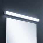 Lindby LED bathroom lamp Klea, 90 cm, chrome, metal, IP44