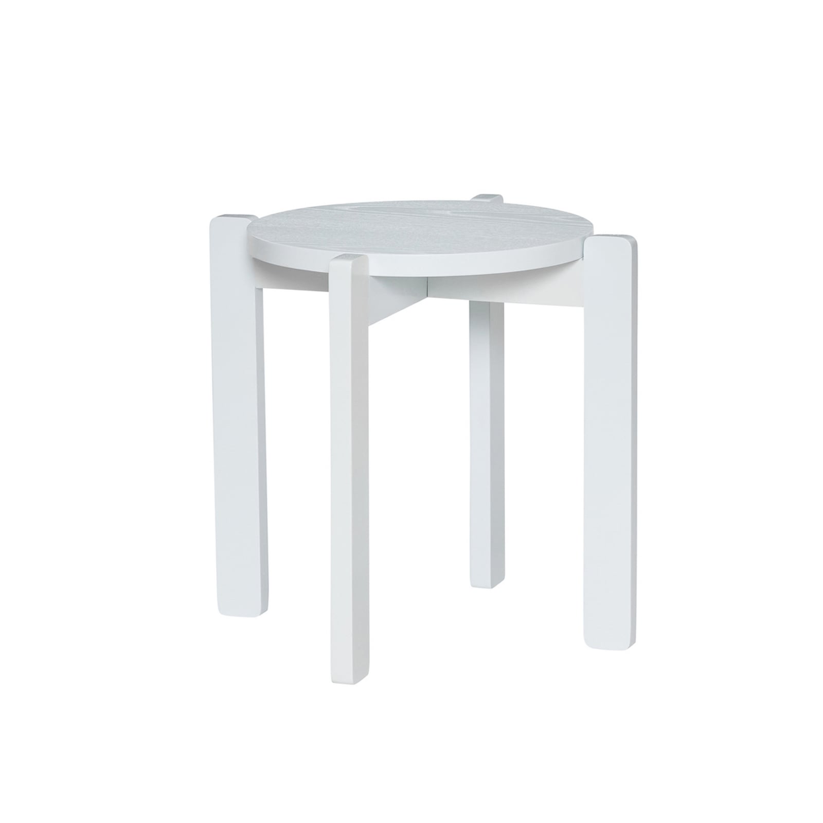 Sgabello Always grigio chiaro, altezza 42 cm - Hübsch