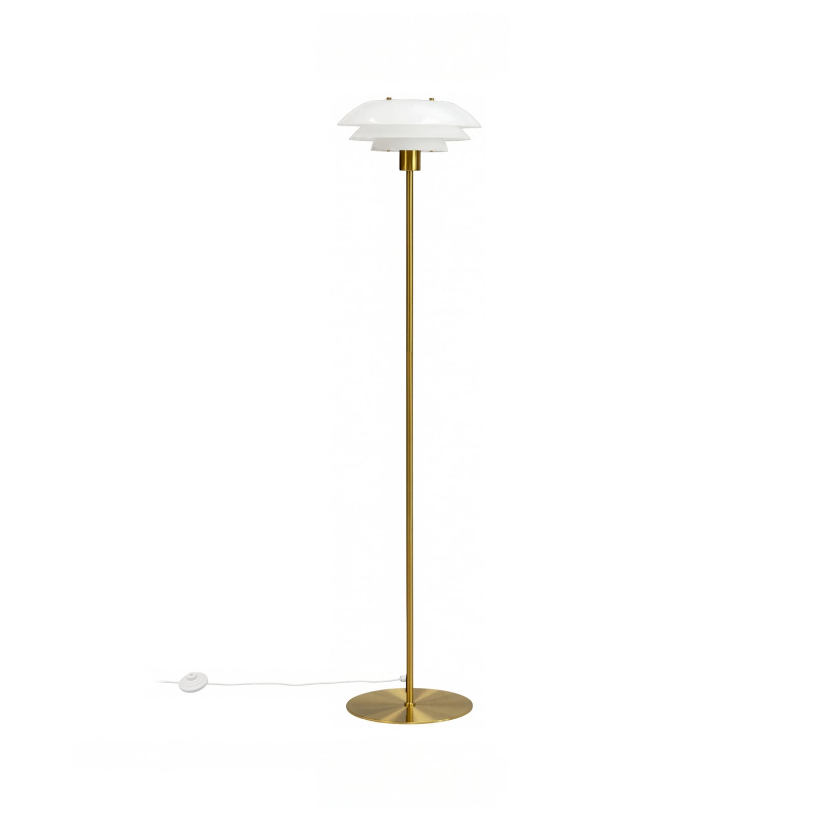 DL31 Floor Lamp Opal/Brass - Dyberg Larsen