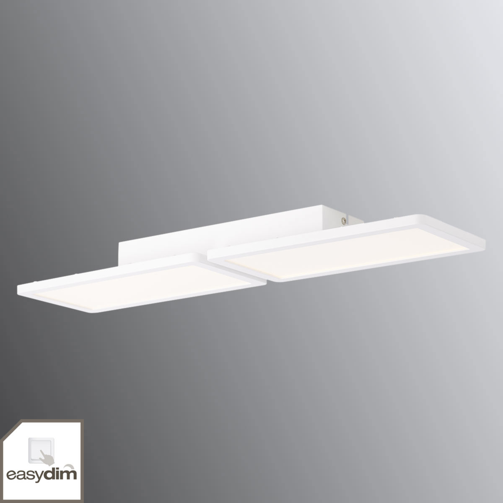Brilliant White LED ceiling light Scope, dimmable via switch, for Kitchen, aluminium, plastic, 15 W, energy efficiency: A+, L: 61 cm, W: 15 cm, H: 5 cm