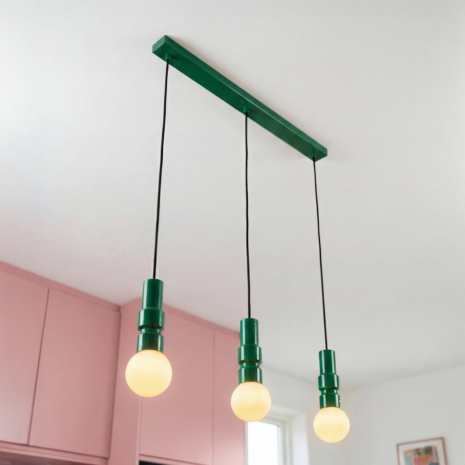 OSRAM hengelampe Decor Bolty, grønn, lengde 66 cm, 3 lyskilder OSRAM hengelampe Decor Bolty, grønn, lengde 66 cm, 3 lyskilder