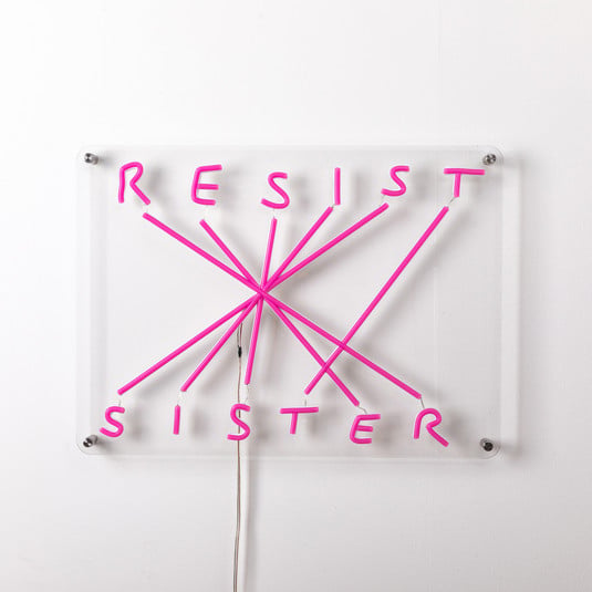 SELETTI Resist-Sister LED-Deko-Wandleuchte fuchsia