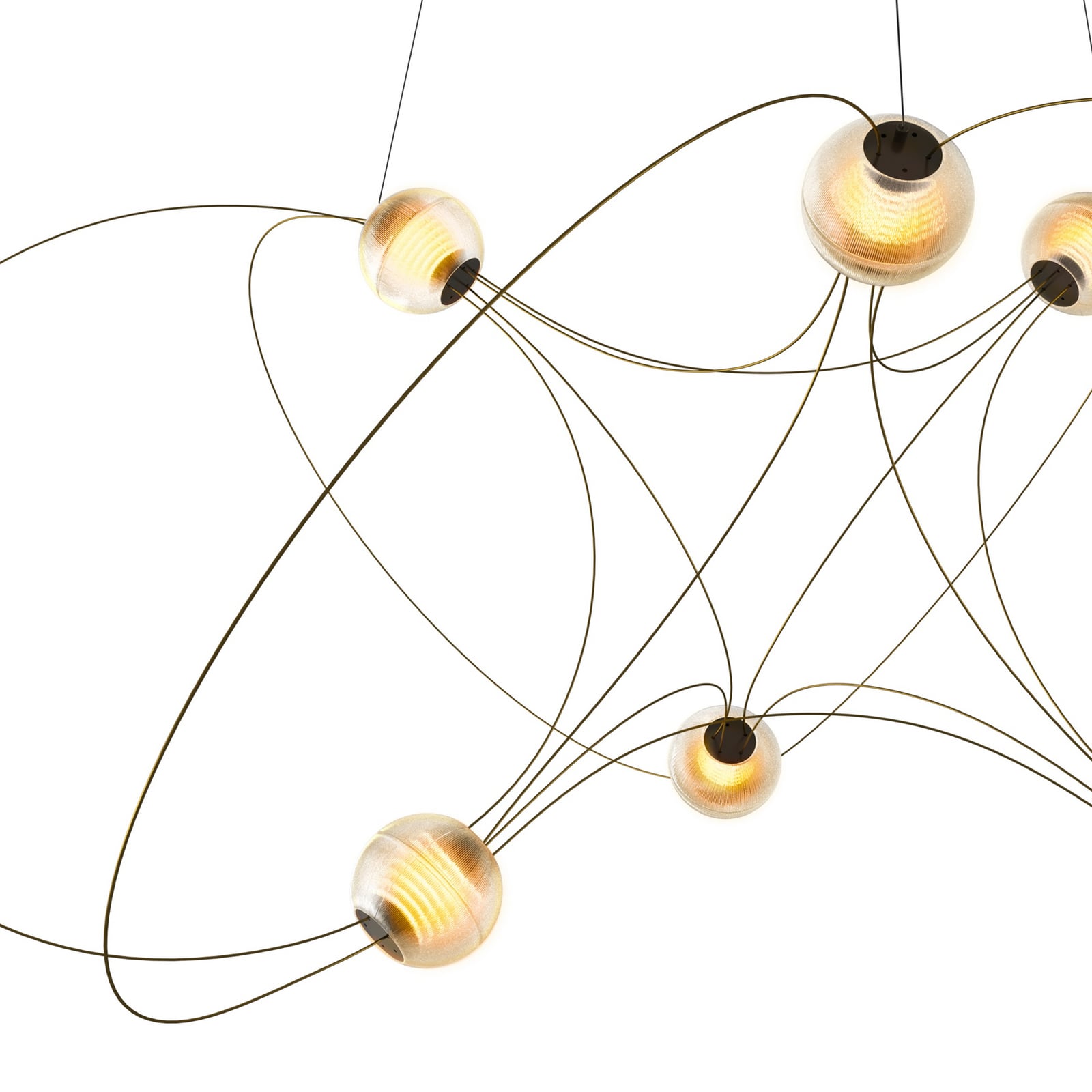 Munari 6 Pendant Light (PRE-ASSEMBLED) Gold - DCW Munari 6 Pendant Light (PRE-ASSEMBLED) Gold - DCW