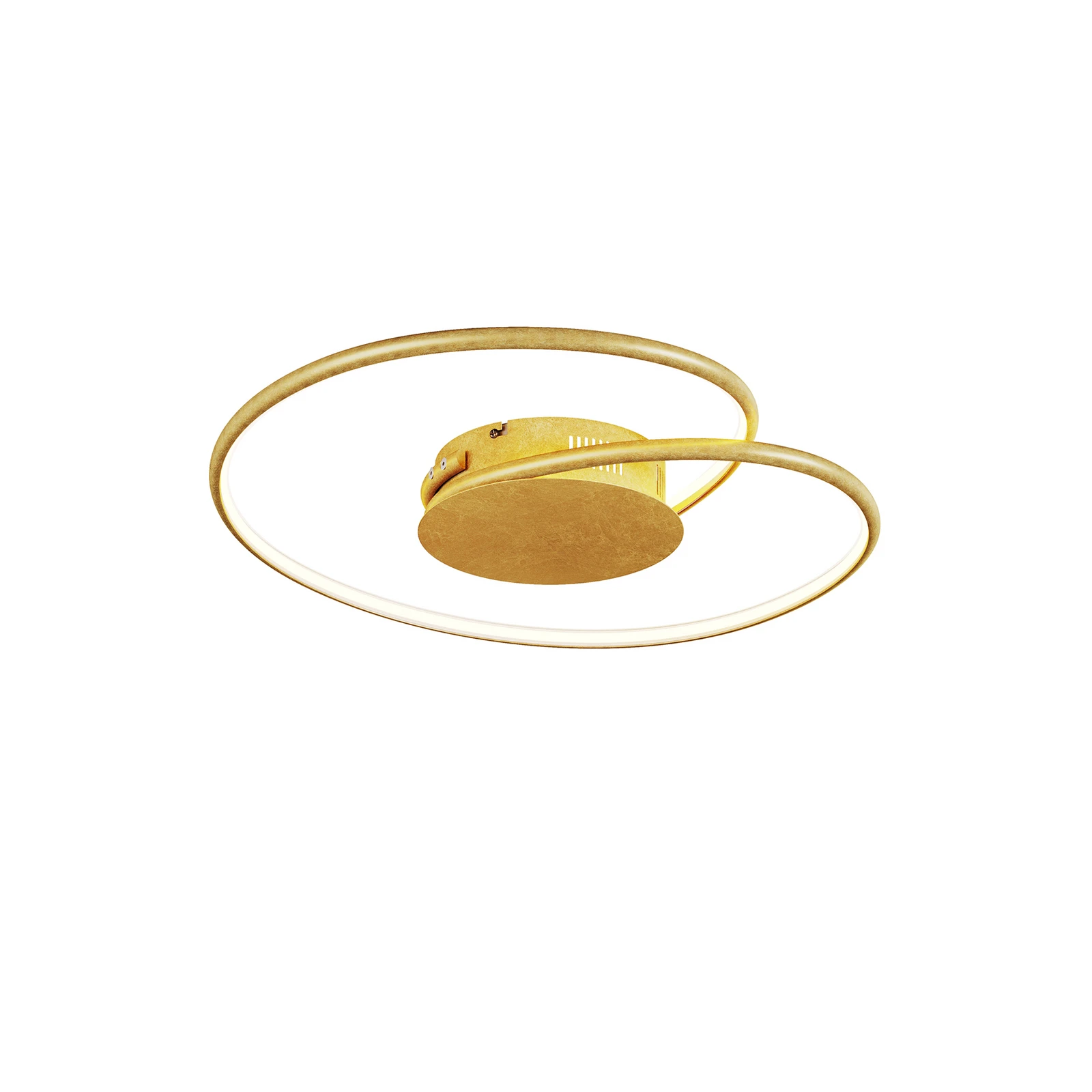 Plafonnier LED Lindby Joline, Ø 45 cm, doré, métal