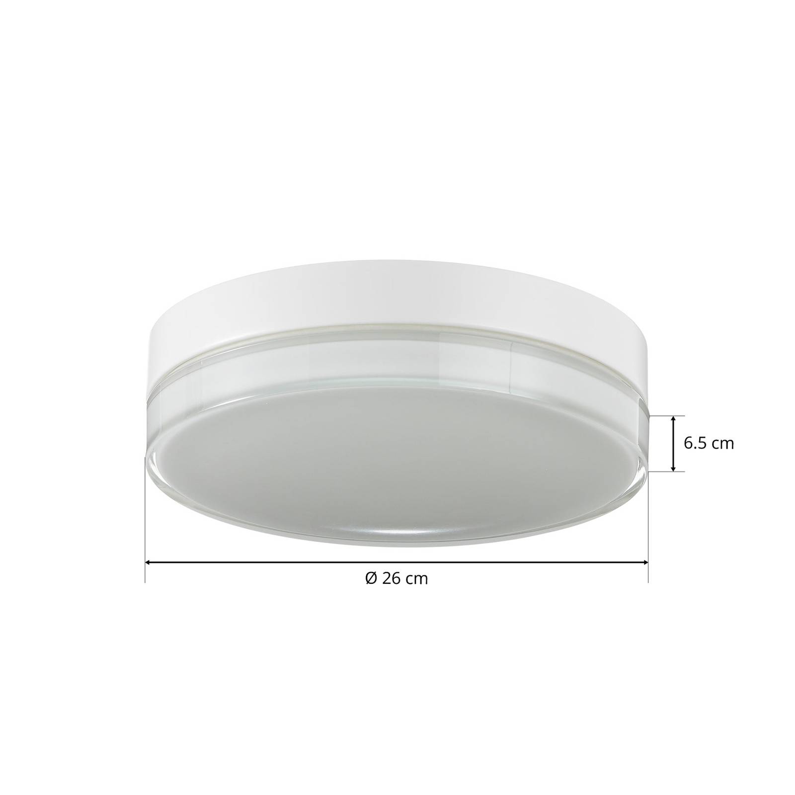 BEGA 12128 lampa sufitowa LED DALI 930 biały 26cm