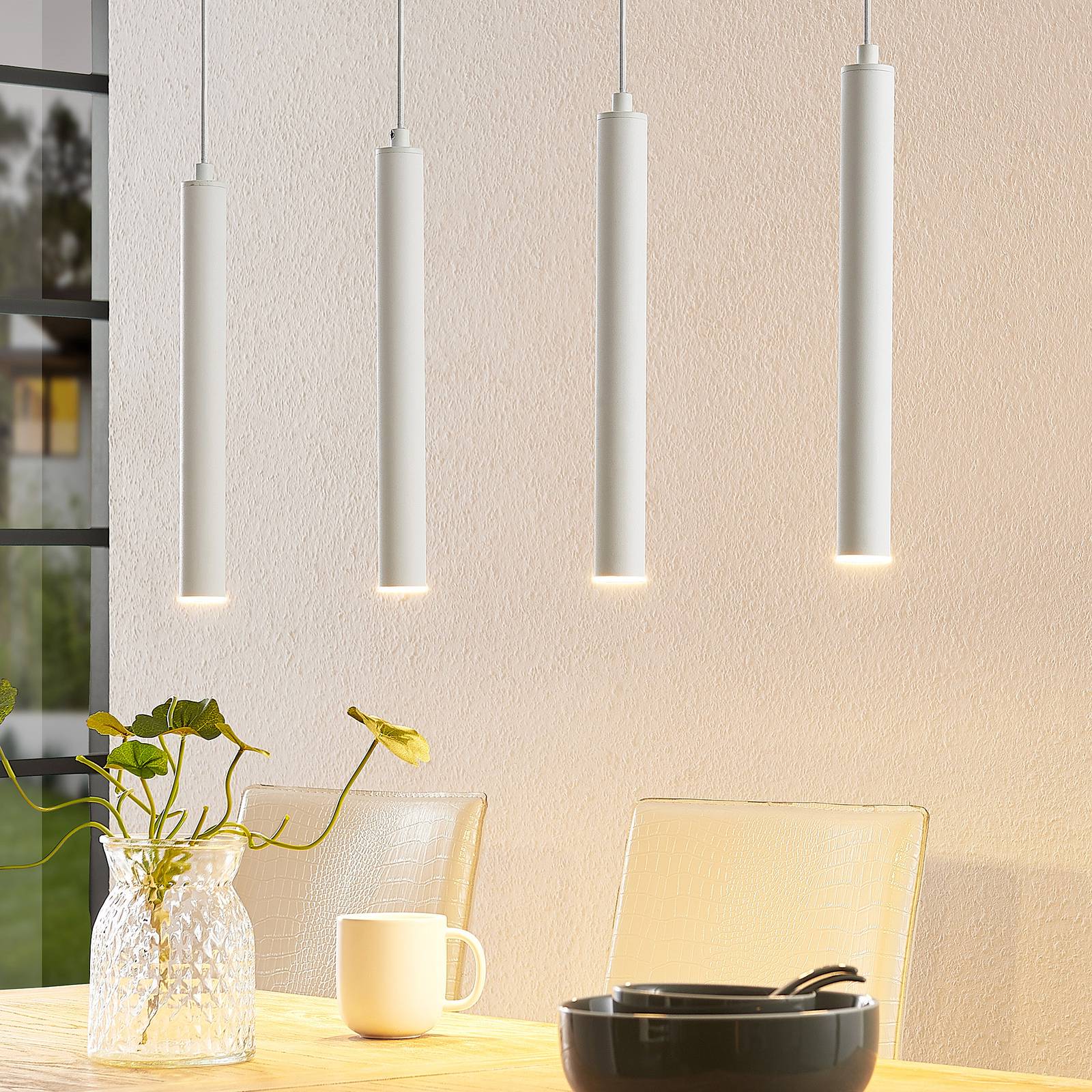 Arcchio Kammeron suspension LED, blanche