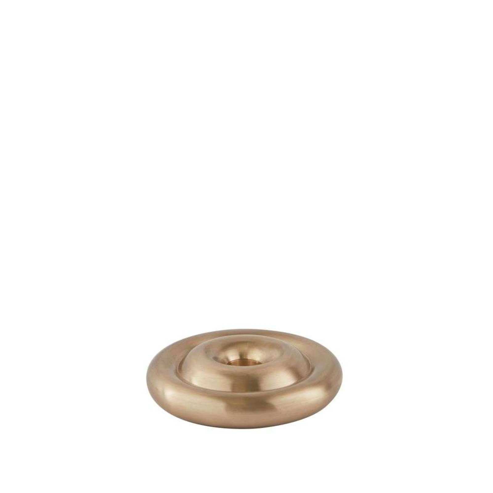 Savi Solid Brushed Brass Candleholder Low - OYOY Living Design