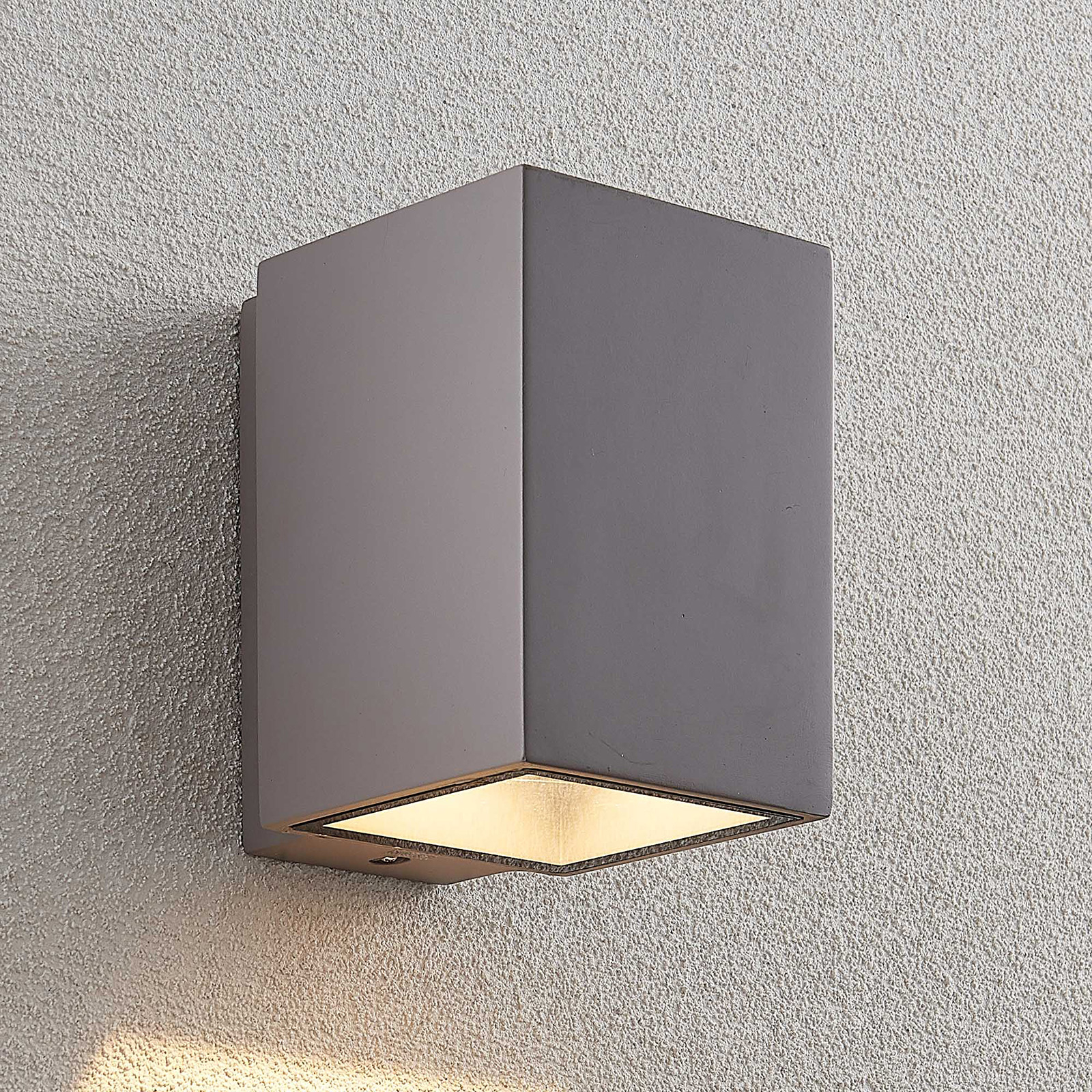 LED-Außenwandleuchte Cataleya, Beton, 12x16 cm 