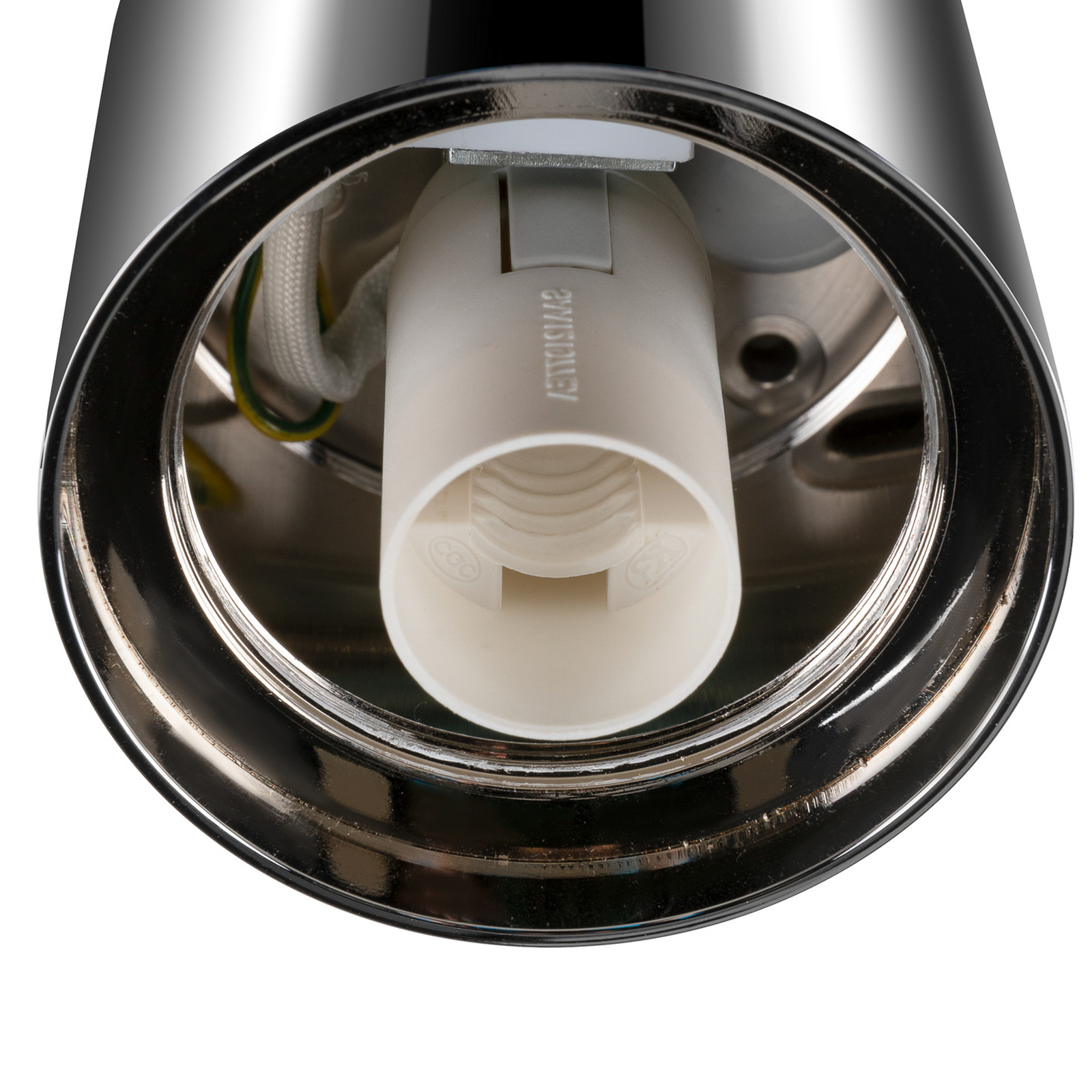 SLV Varyt lámpara de techo para baño, cromo, aluminio, Ø 12 cm
