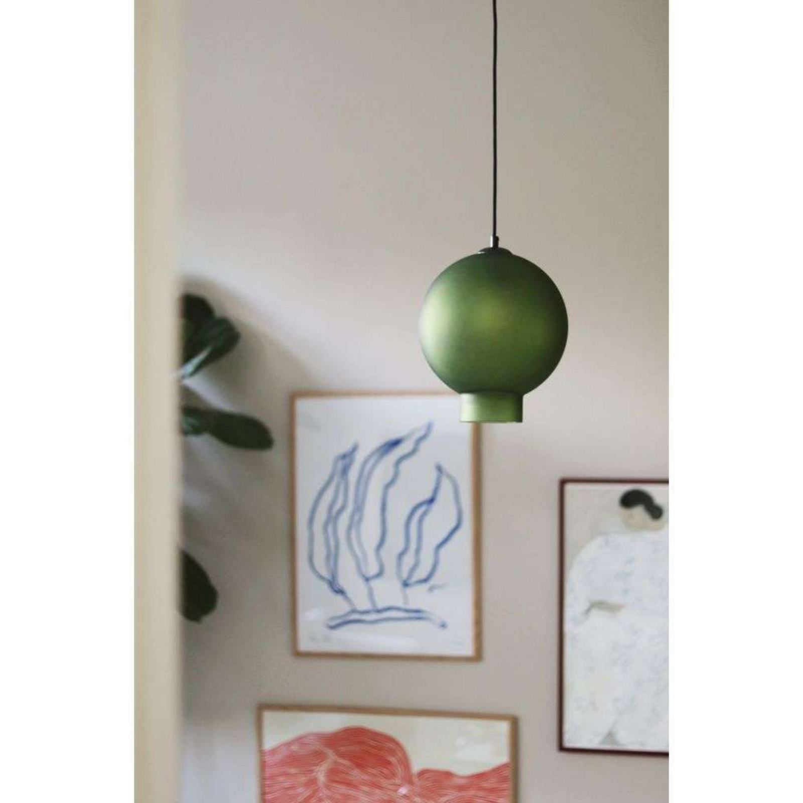 Bams 25 Lustră Pendul Frosted Green - Globen Lighting