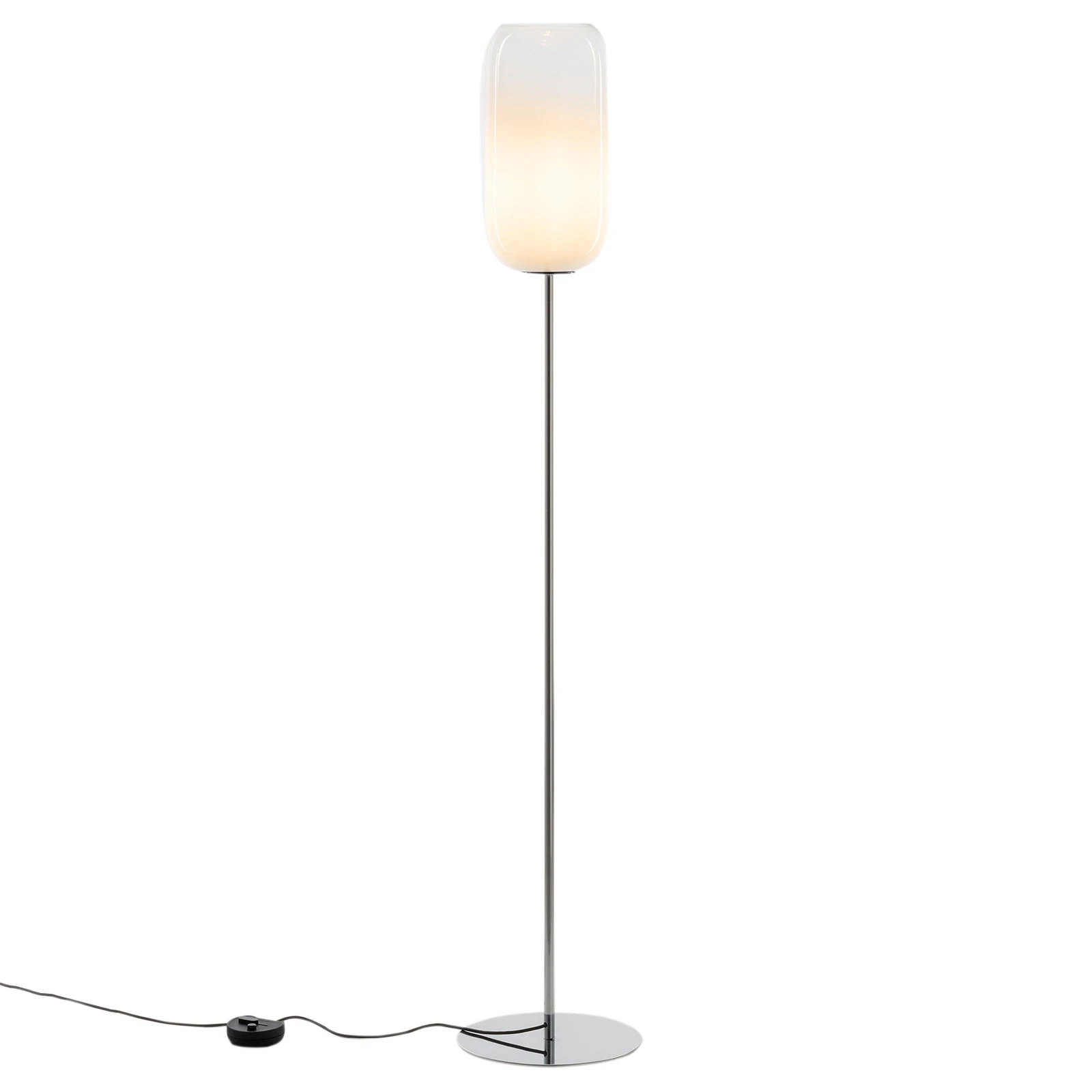 Φωτιστικό δαπέδου Artemide Gople λευκό/ασημί
