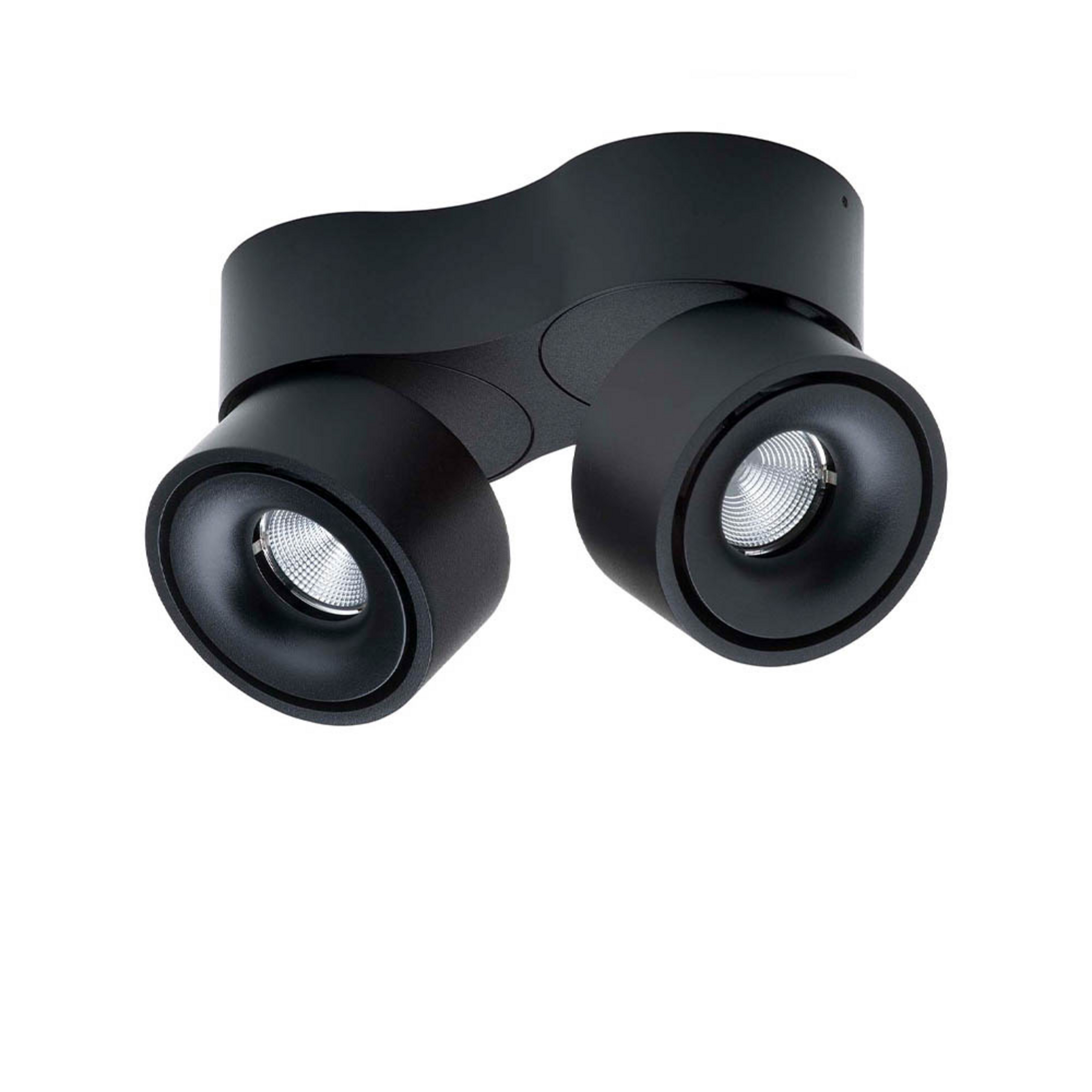 Plafoniera LED Easy Double W2100, nera, DTW - Antidark