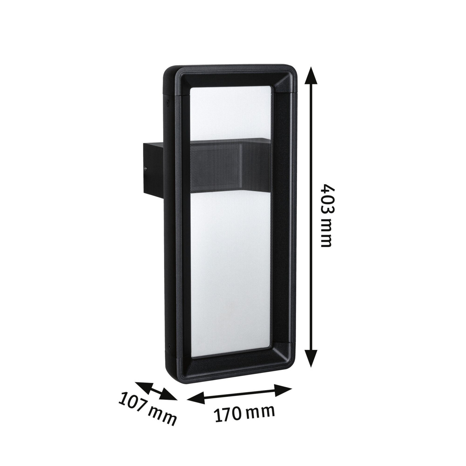 Reana Buiten Wandlamp SWR Antraciet - Paulmann