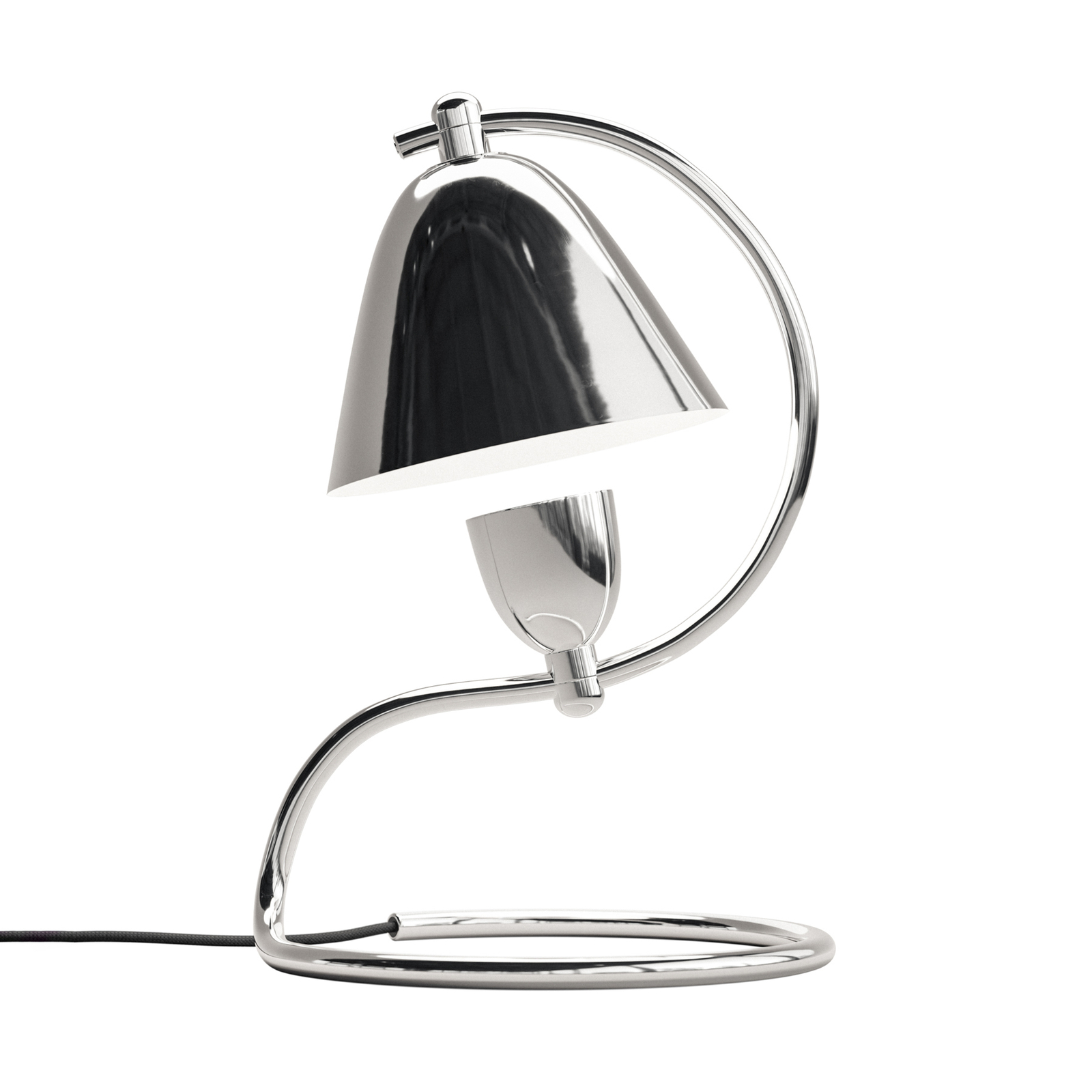 Audo Klampenborg table lamp, polished steel
