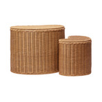 Willora Korb, 2 Größen, Rattan - ferm LIVING