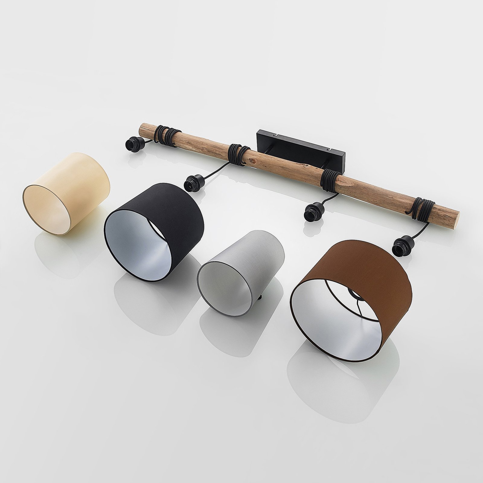 Amilia 4 Taklampa Black/Grey/Beige - Lindby