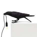 LED decoratie-tafellamp Bird Lamp, spelend, zwart