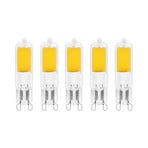 Arcchio Bombilla LED bi-pin, G9, 4W, 2700K, set de 5