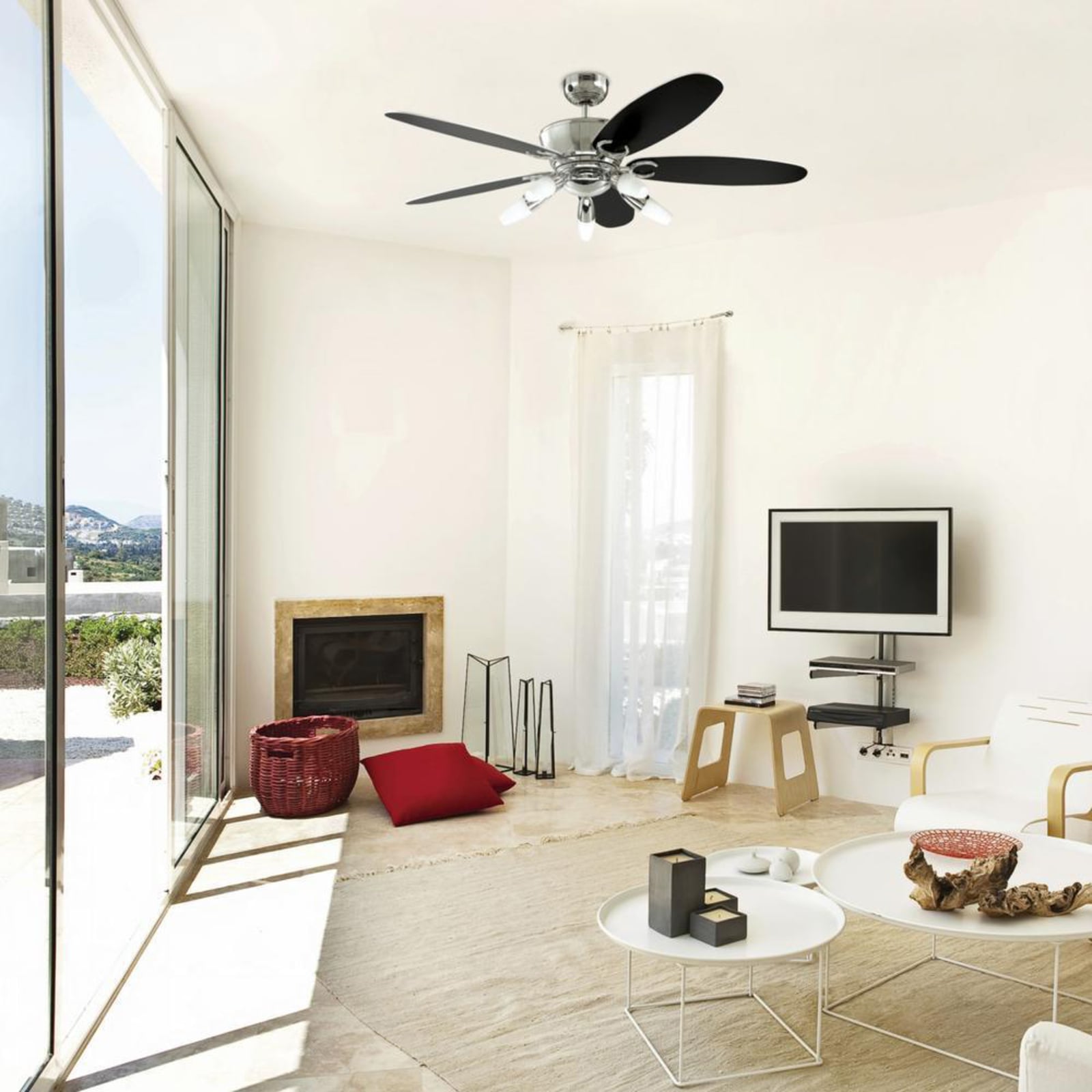 Ventilateur de plafond avec éclairage Arius avec télécommande - Westinghouse Ventilateur de plafond avec éclairage Arius avec télécommande - Westinghouse