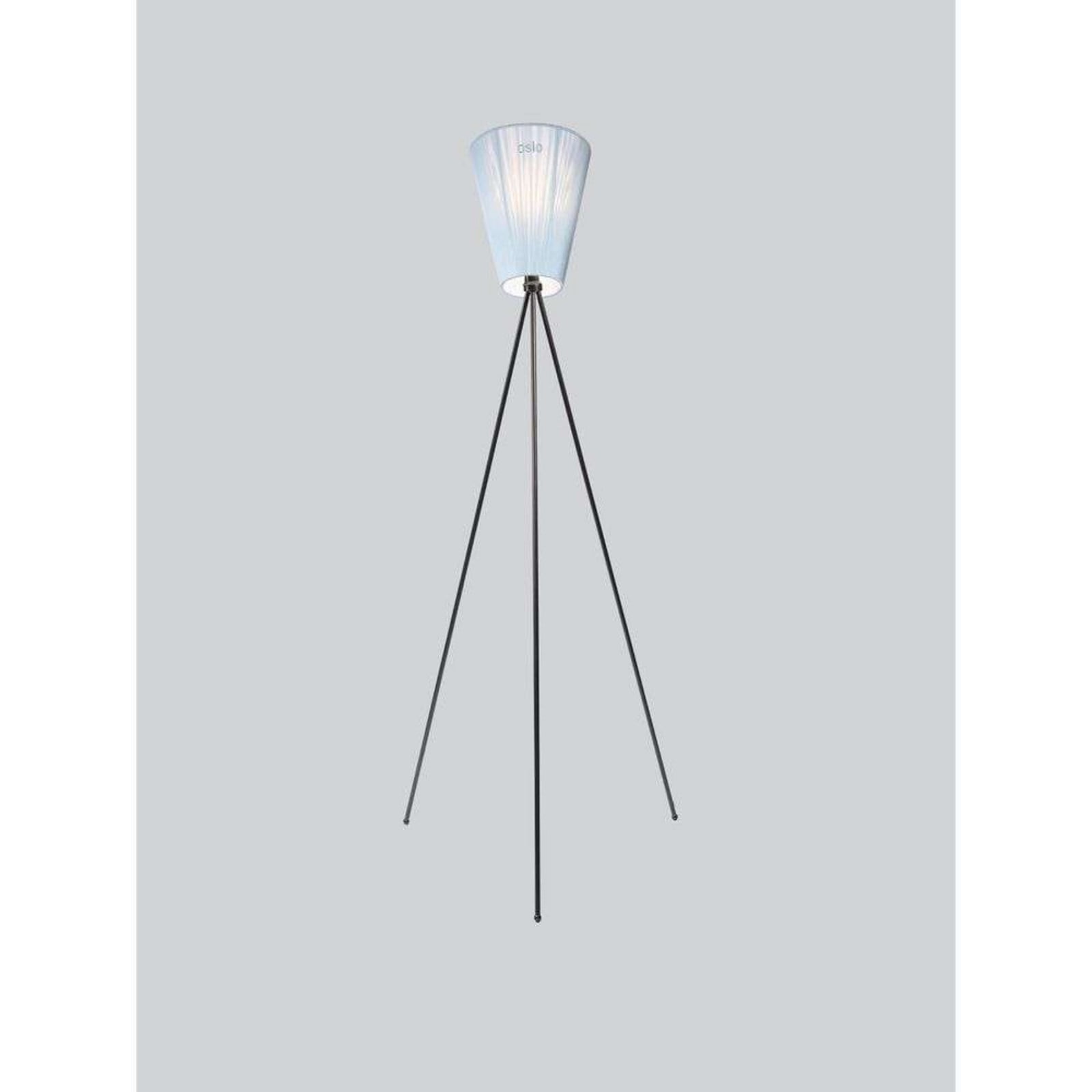Oslo Wood Gulvlampe Sort/Lys Blå Northern - Stue - Metal