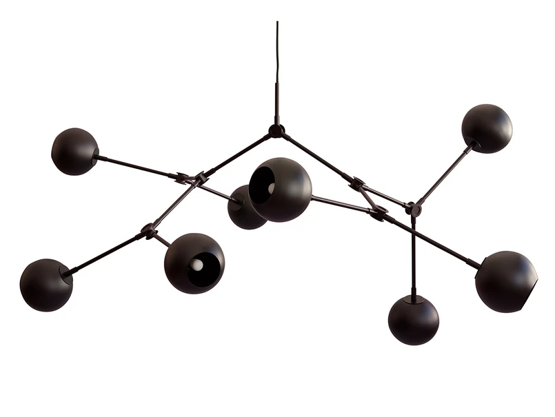 Alternativ bild 0 för 101 Copenhagen - Drop Globe Ljuskrona Burned Svart