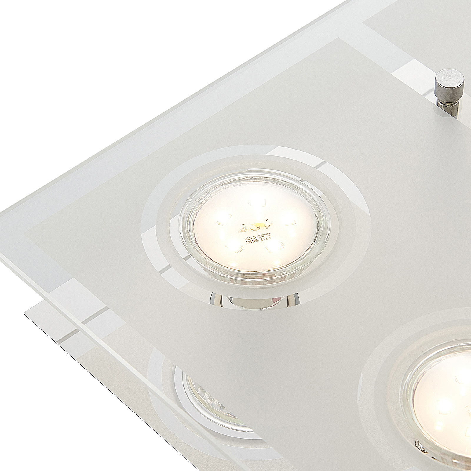 ELC Tahyla ceiling light, GU10, glass, 32 cm