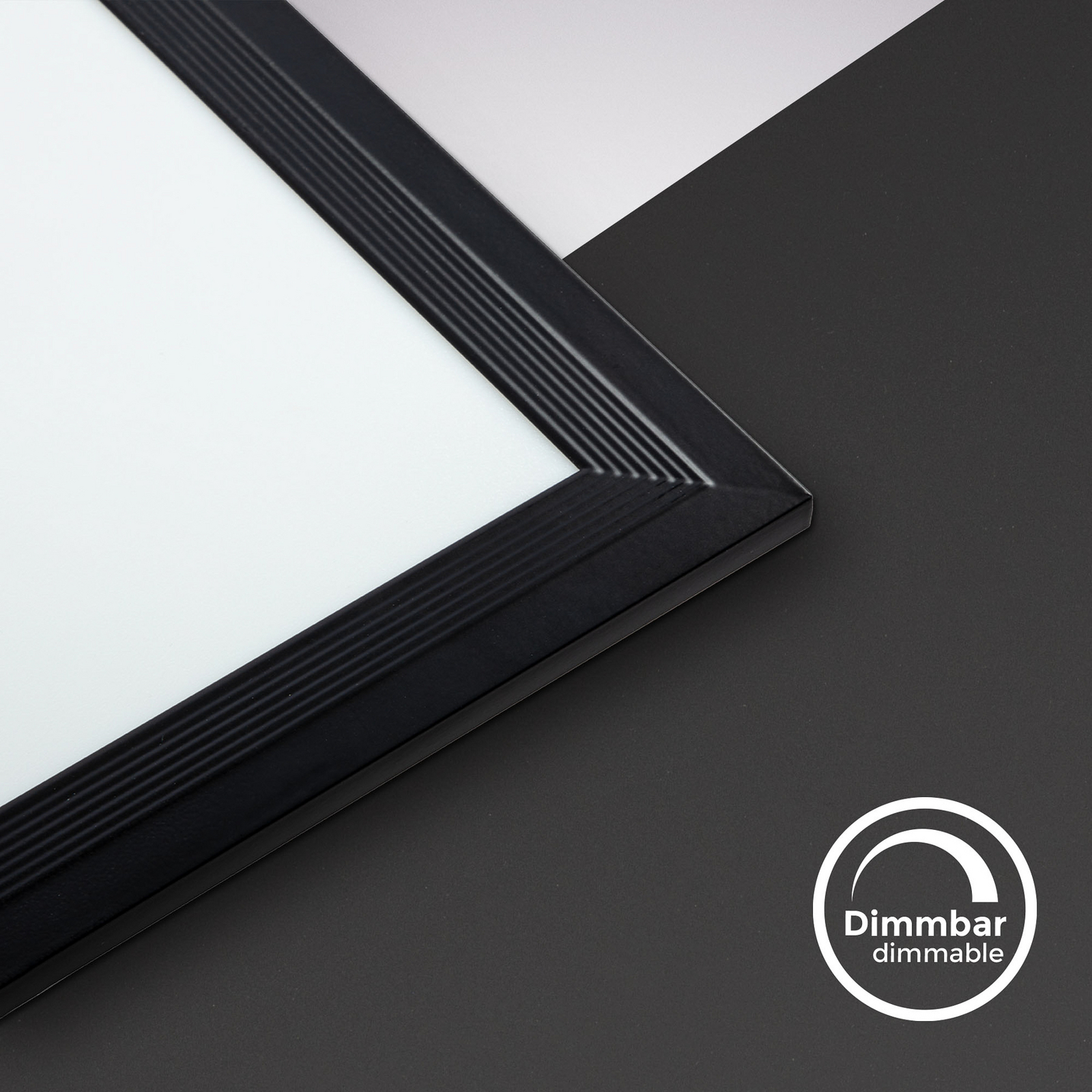 LED paneel Odin met afstandsbediening CCT, 100 x 25 cm, zwart