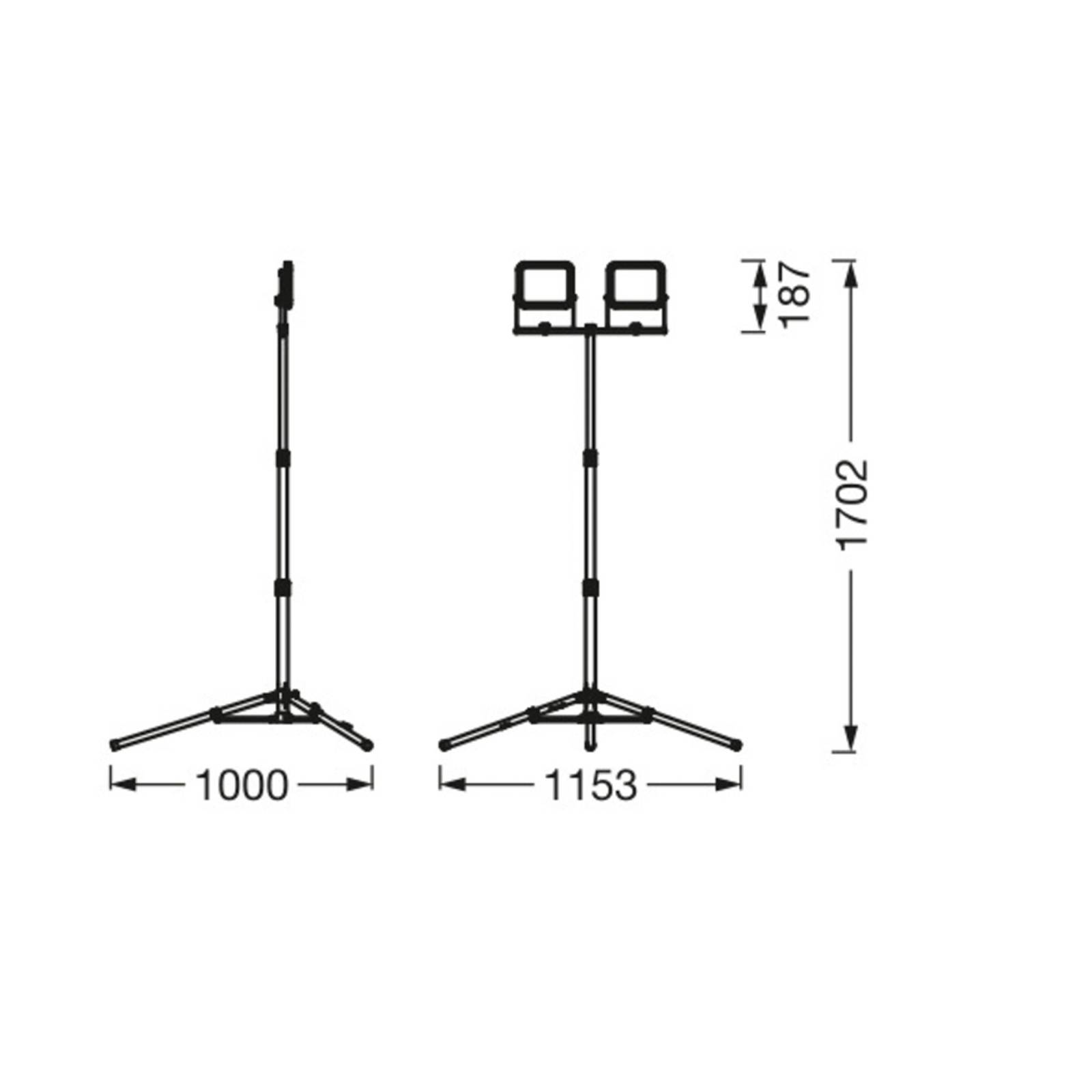 Ledvance LED arbejdslampe Value Tripod 2-fl. 2 x 20 W