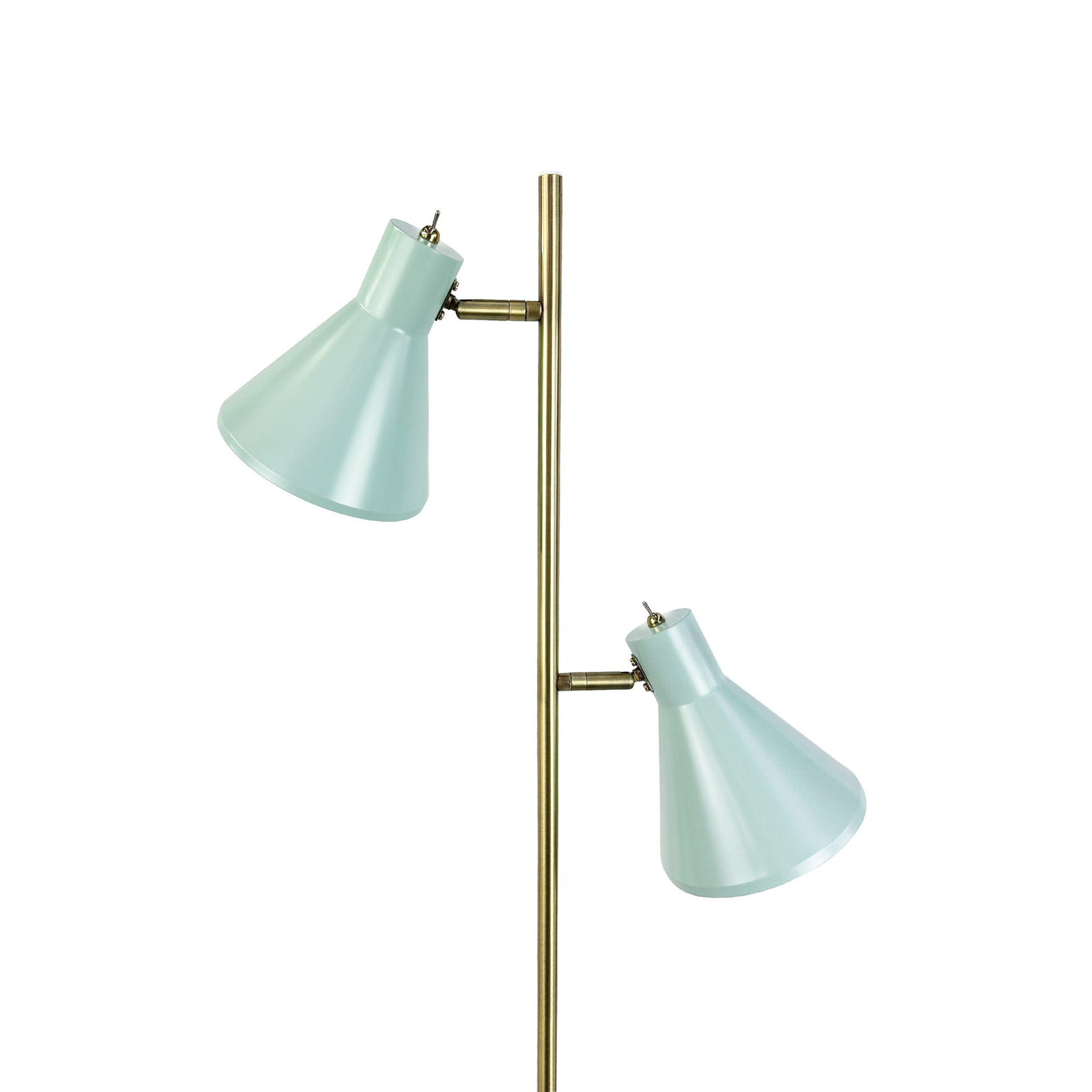 Lampada da terra Dyberg Larsen Sleep, verde menta, altezza 165 cm, acciaio