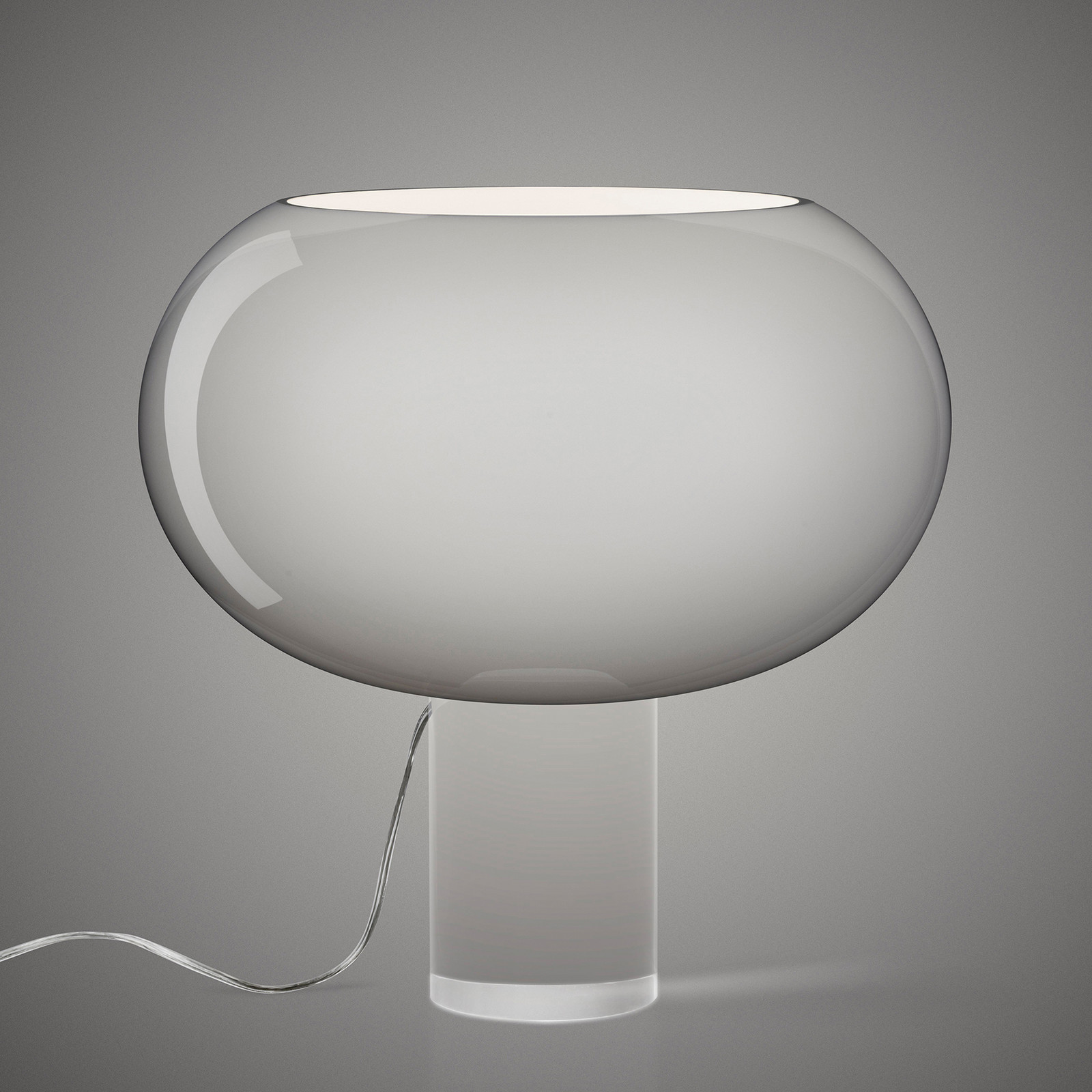 Foscarini lampă de masă Buds 2 gri sticlă plastic E27 - Camera de zi / sufragerie - design