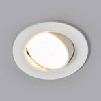 LED recessed light Quentin in white, 6W