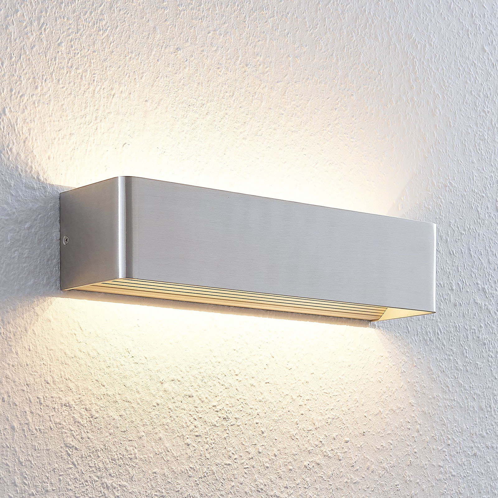 LED-Wandleuchte Lonisa, nickel, 37 cm