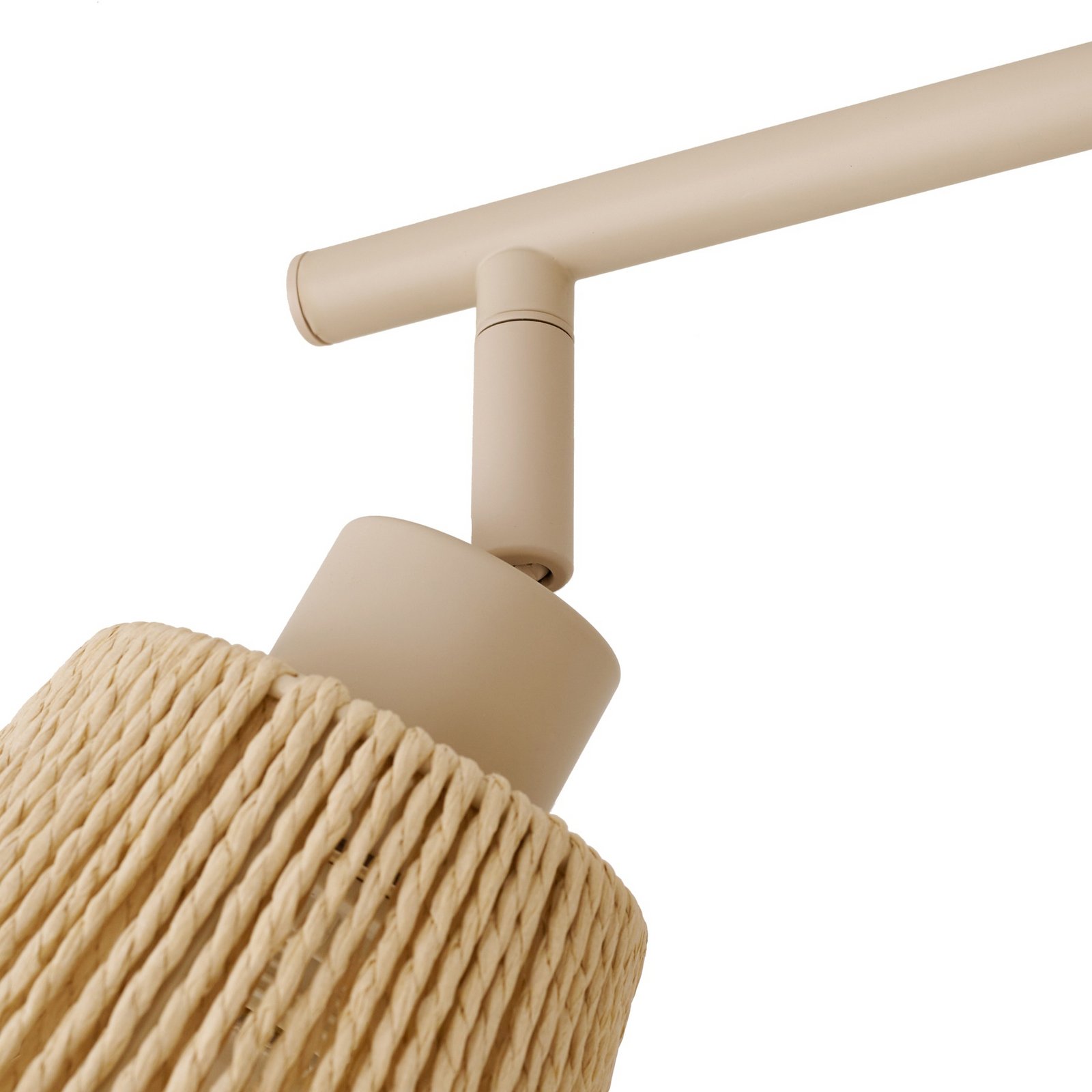 Lindby Deckenstrahler Anuva, 72 cm, beige, Papier, 3-flammig