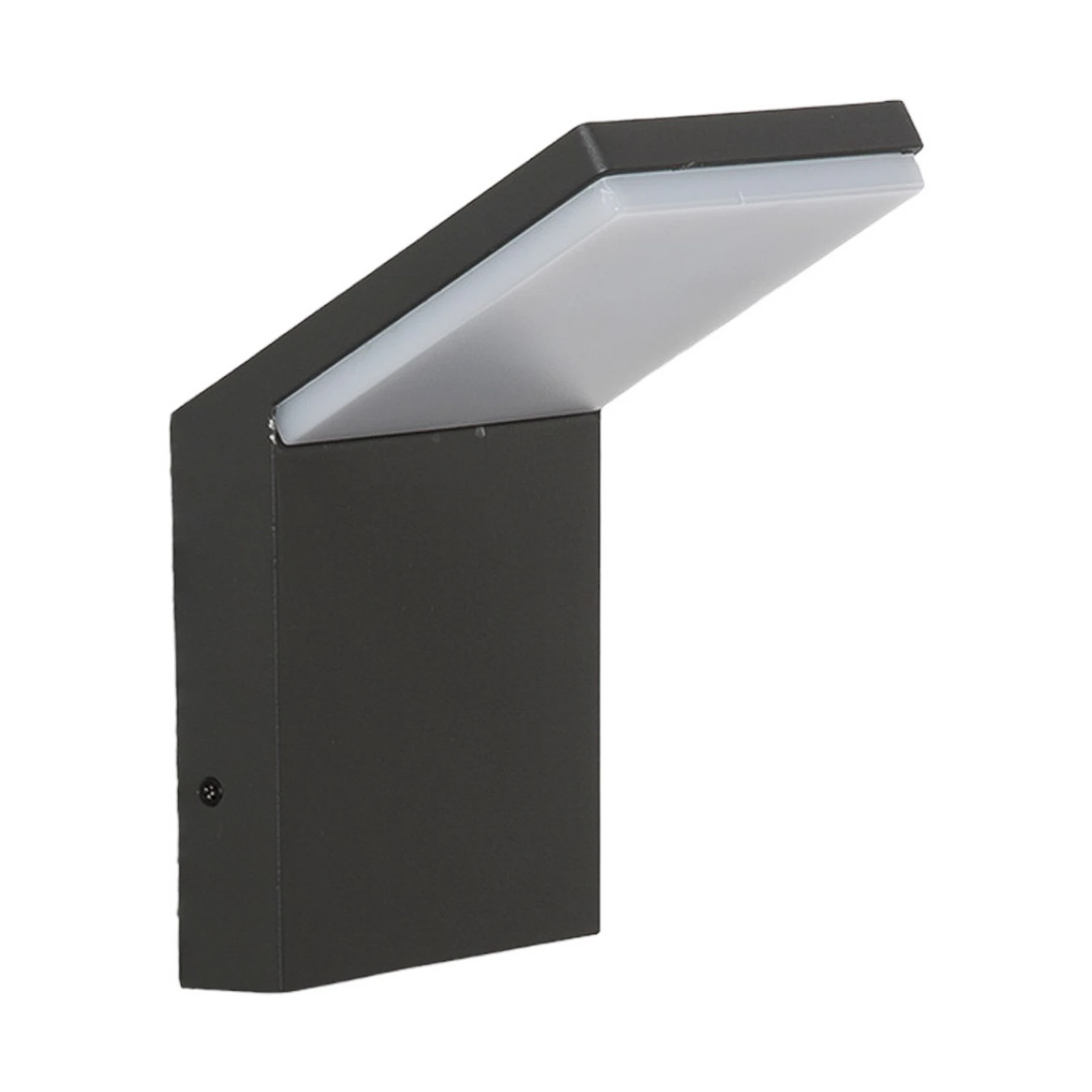 Lucande LED-Außenwandleuchte Nevio, 17 cm, anthrazit, Alu