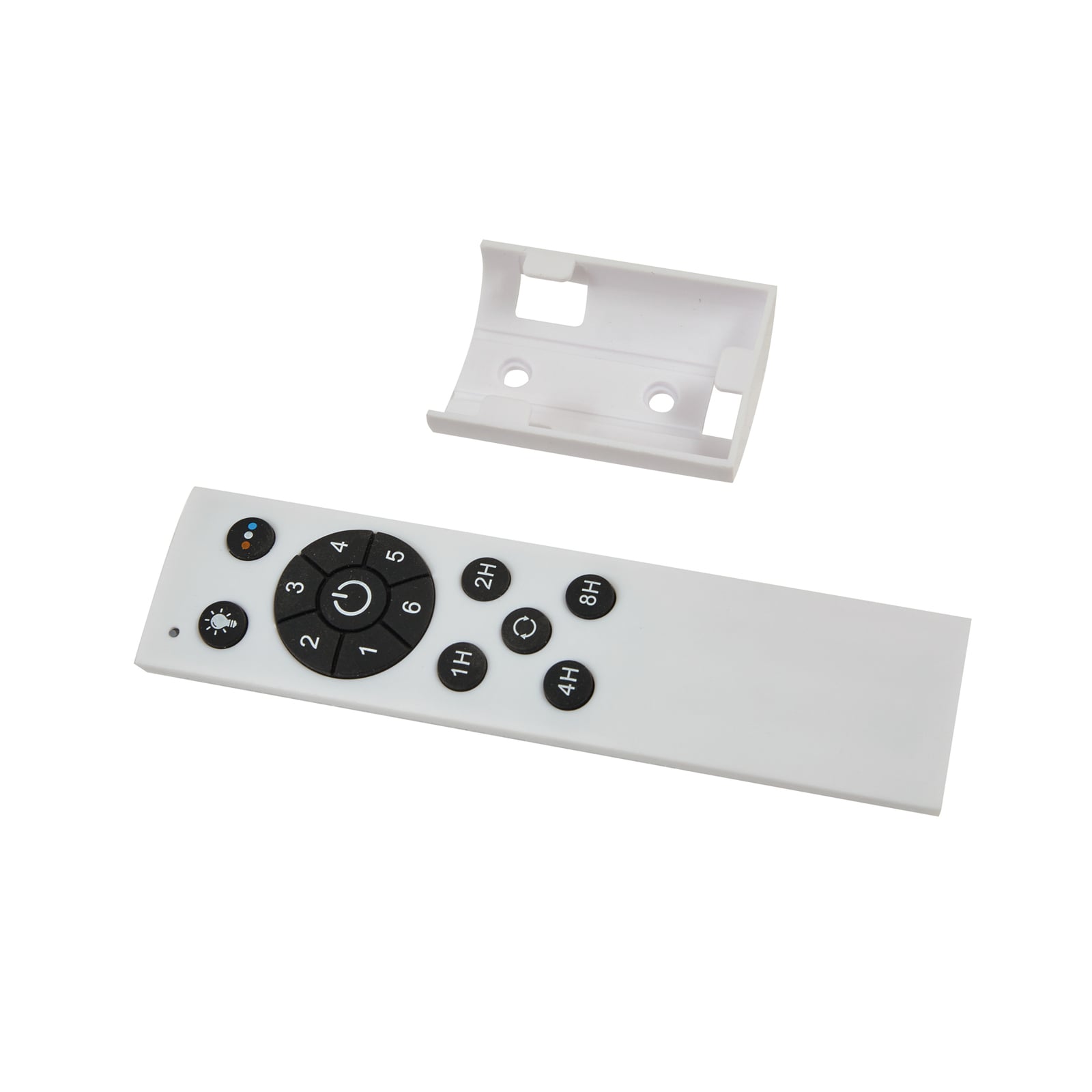 Ventilateur de plafond LED Oras, blanc, courant continu, silencieux, Ø 107 cm -