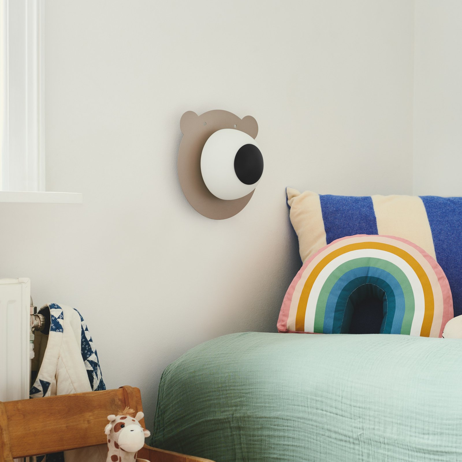 Bruna Bear Vägglampa Brown - Nordlux