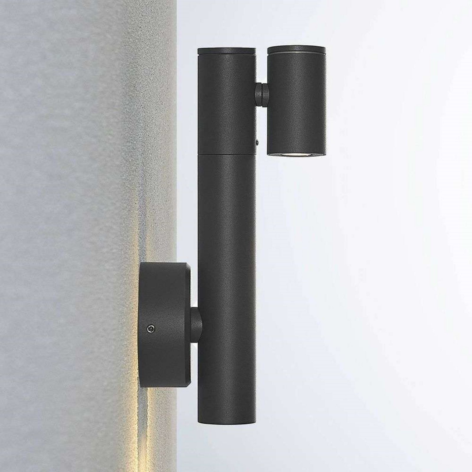 Saige 2 LED Aplica de Exterior Dark Grey - Lucande