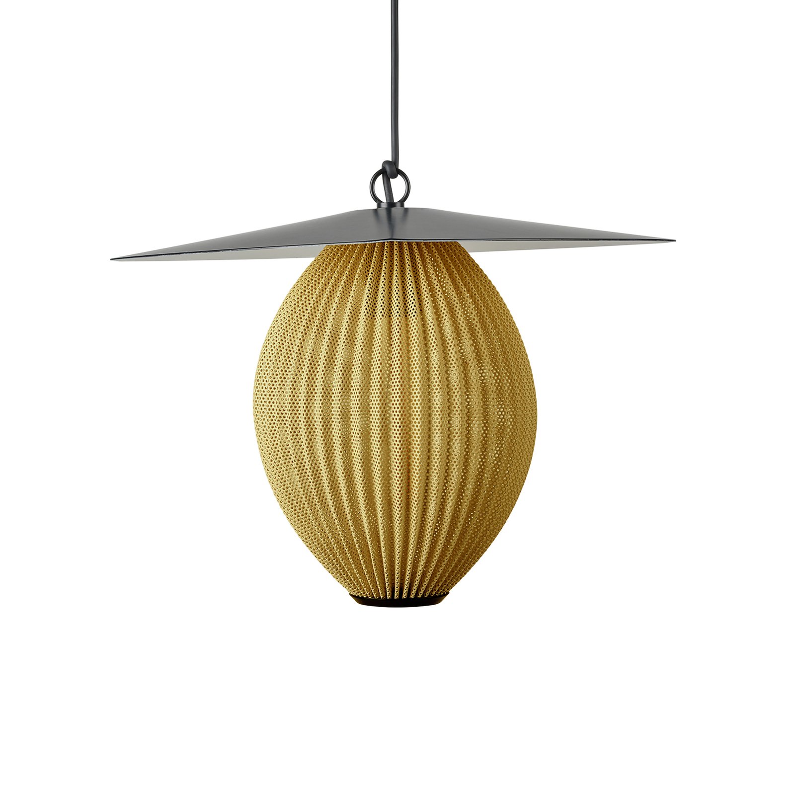 Satellite Utendørs Pendel Ø22 Mustard Gold/Black - GUBI