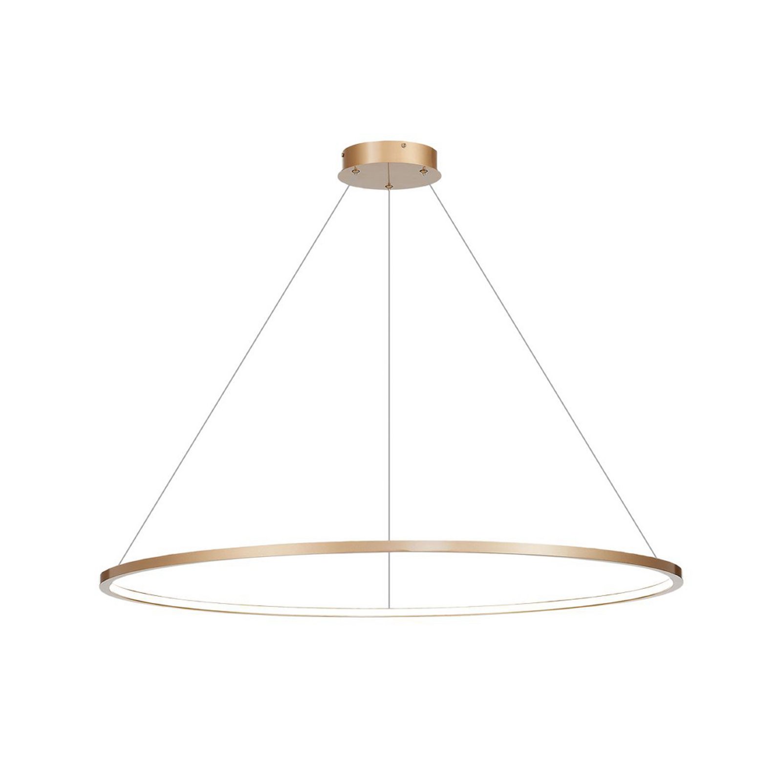 LED κρεμαστή λάμπα Saturno, Ø 120 cm, χρυσό χρώμα, 1-φωτεινή, 4.000 K