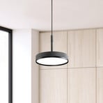 LED-Pendellampe Don, grau, Ø 20 cm, Metall