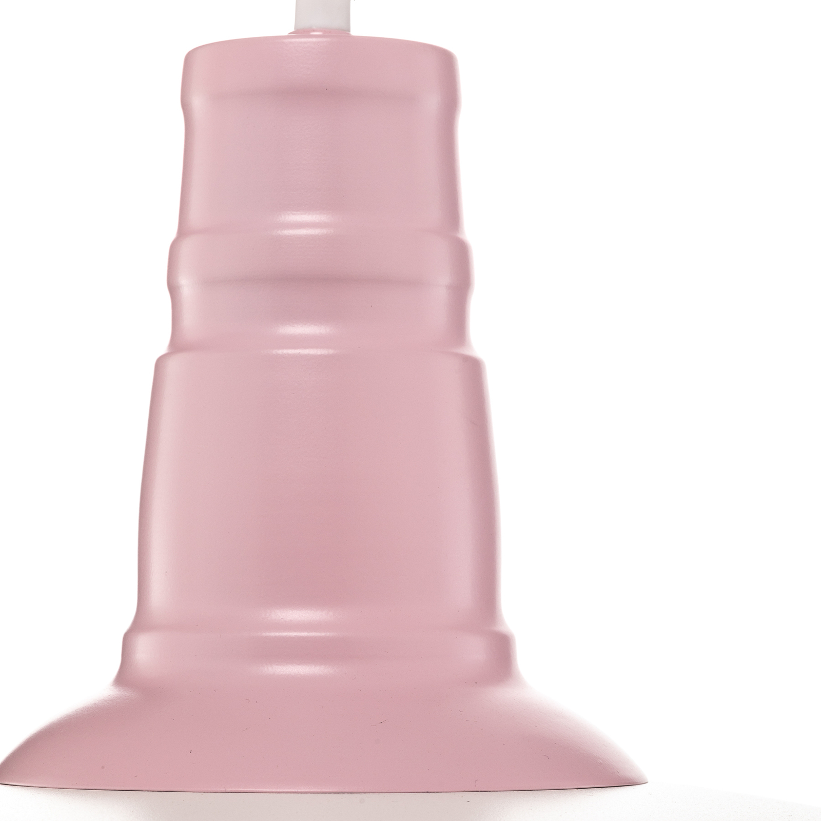 Lámpara colgante Enzo look industrial, blanco/rosa
