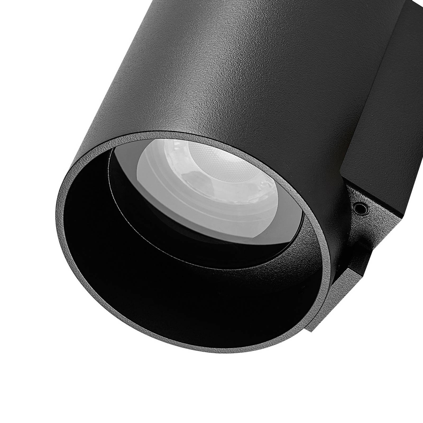 Kinkiet zewnętrzny CAN, czarny, 1-punktowa, Ø 8 cm IP65 metal GU10
