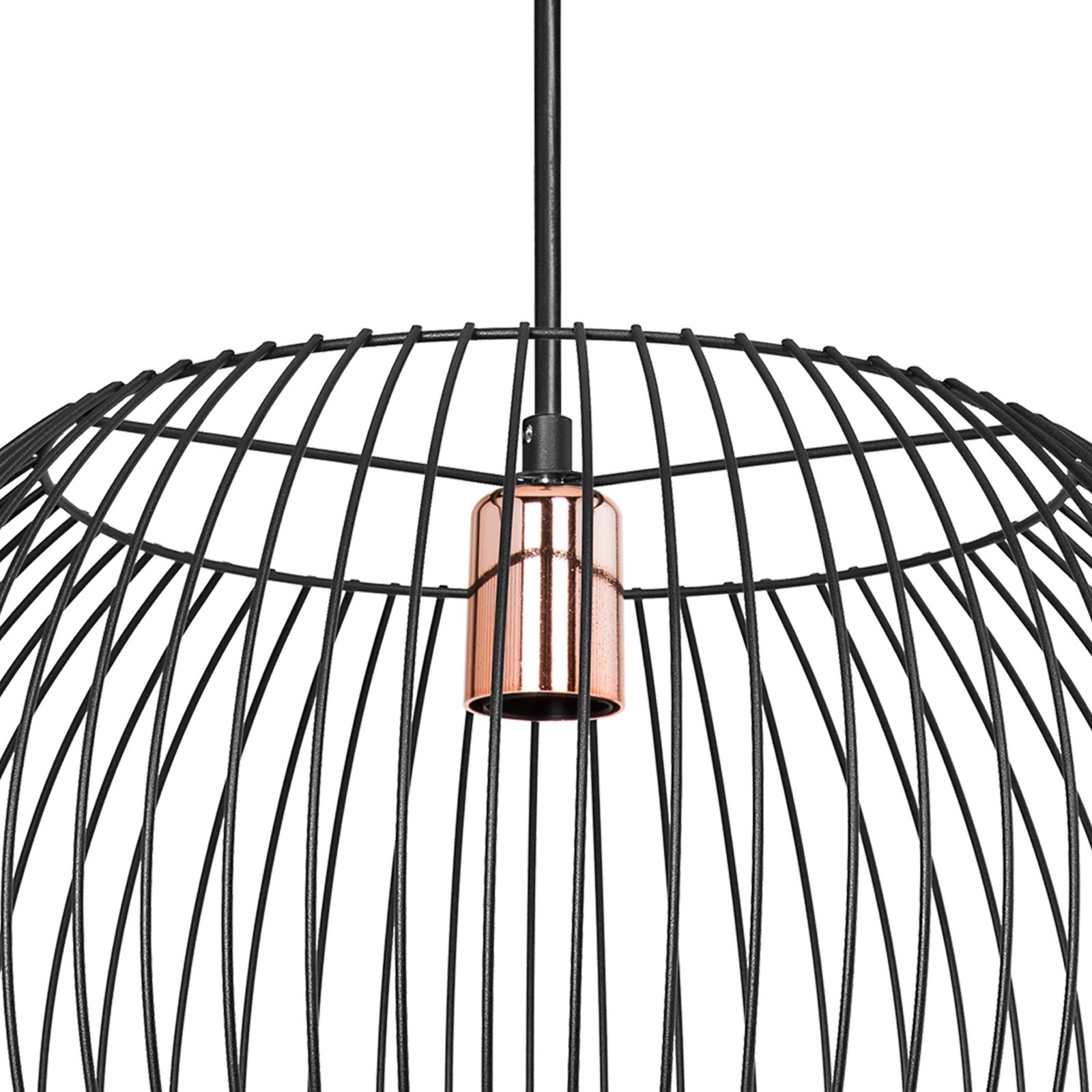 Cordano lógó világítás, fekete, Ø 48 cm, fém