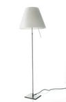 Costanza Floor Lamp with Dimmer Aluminium with White - Luceplan