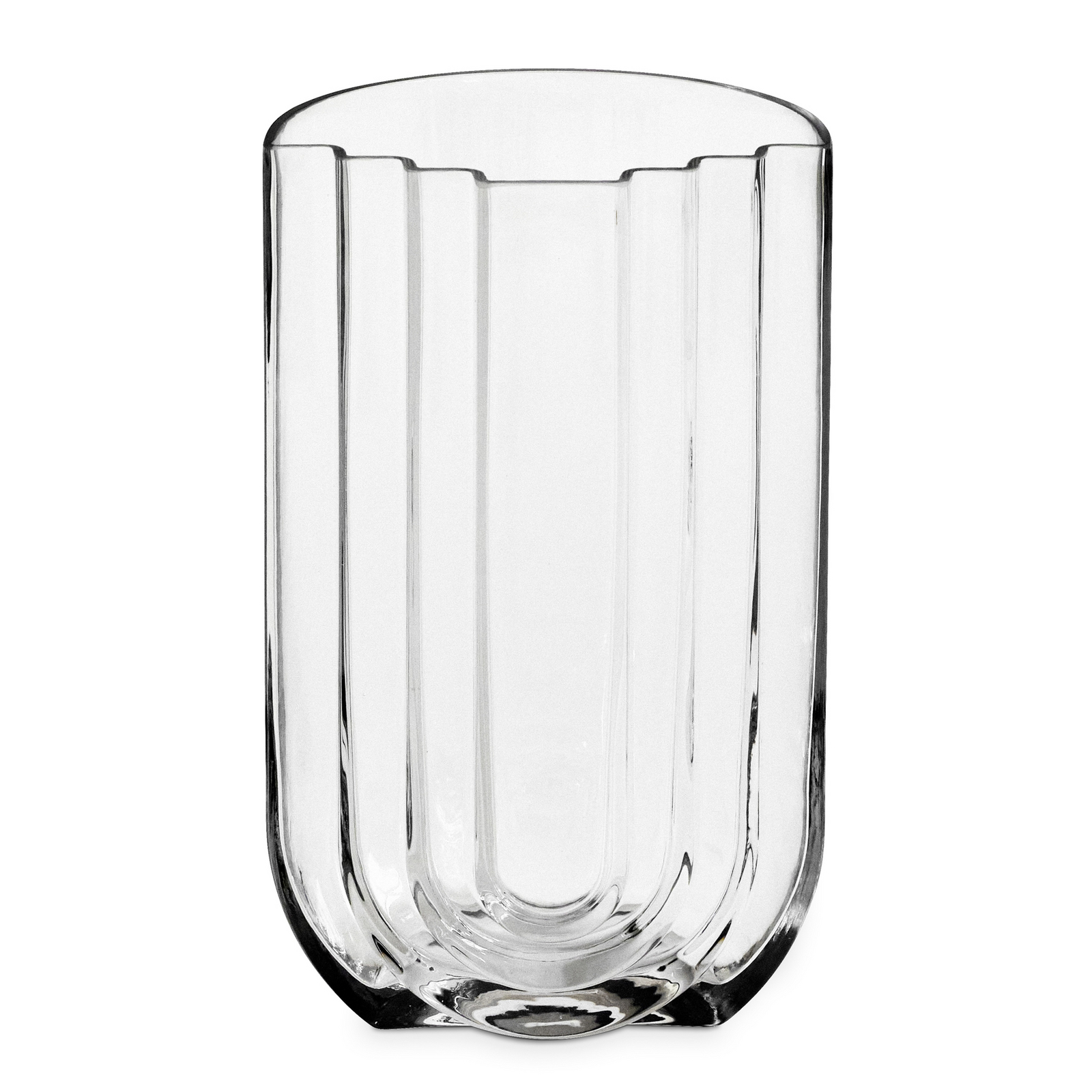 Jarrón Vima, transparente, 29 cm de altura, cristal - GEJST