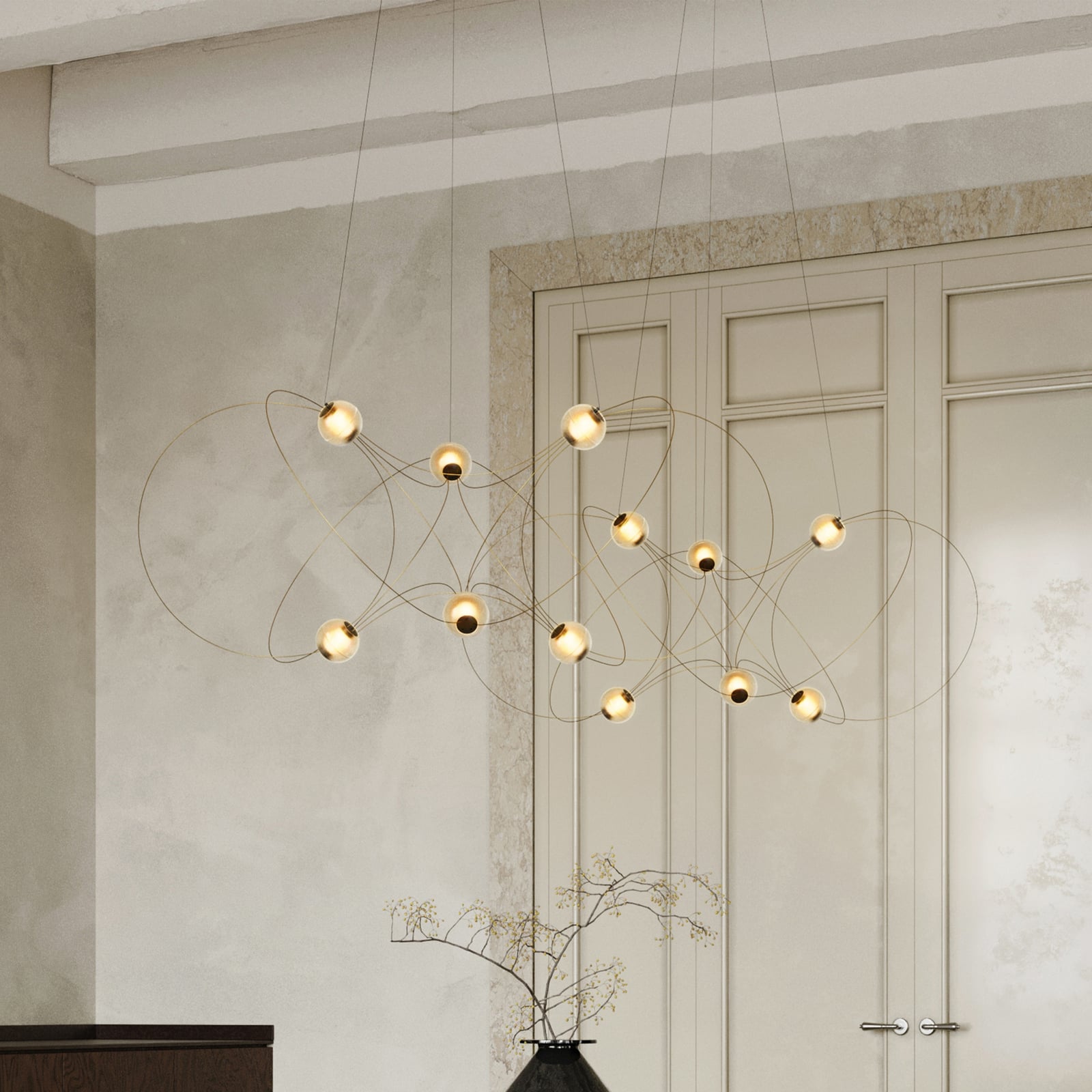 Munari 6 Pendant Light (PRE-ASSEMBLED) Black - DCW