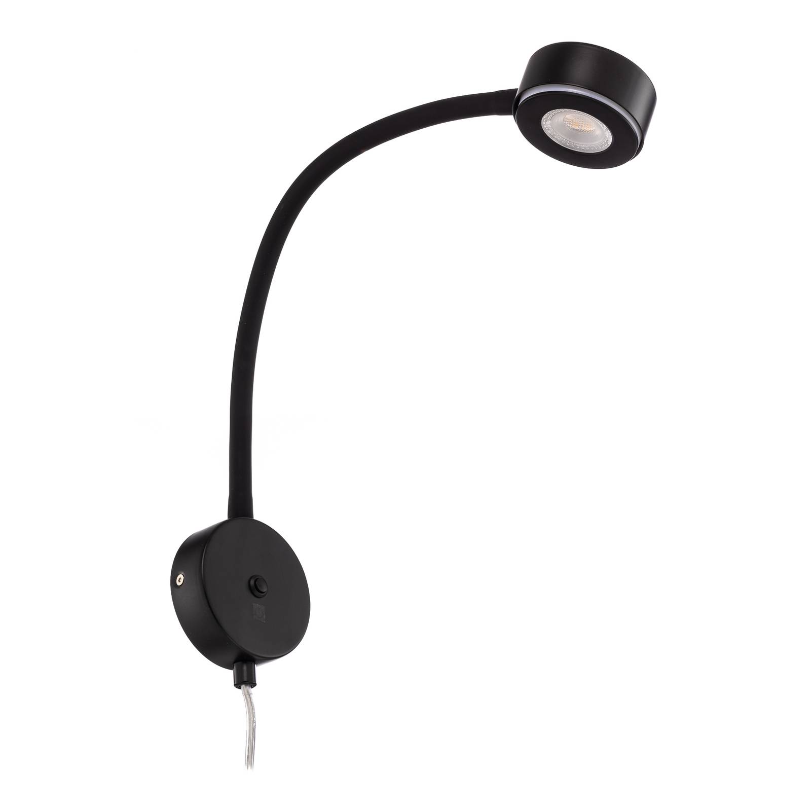 Lindby Applique murale Jyla, noir, GX53, 2.700 K, bras flexible