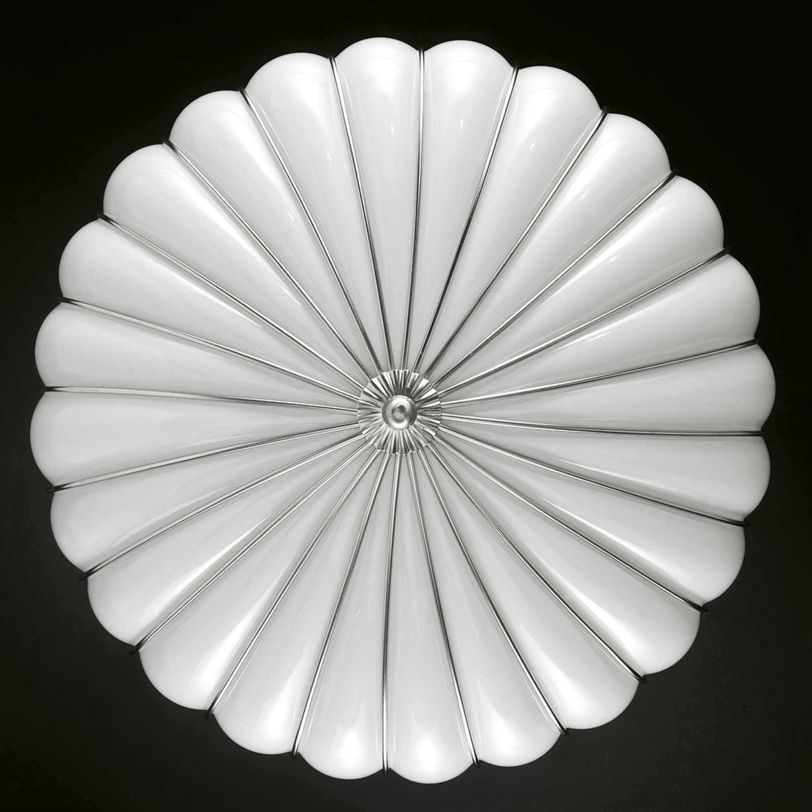 Biała lampa sufitowa GIOVE 48 cm
