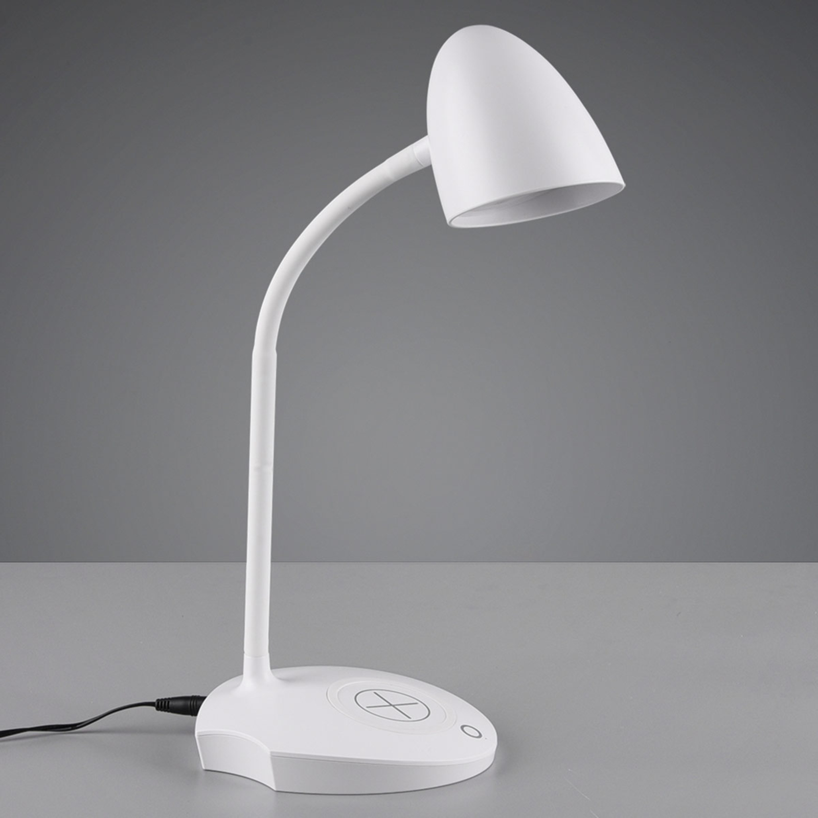 Lampada LED da tavolo Load con ricarica, bianca